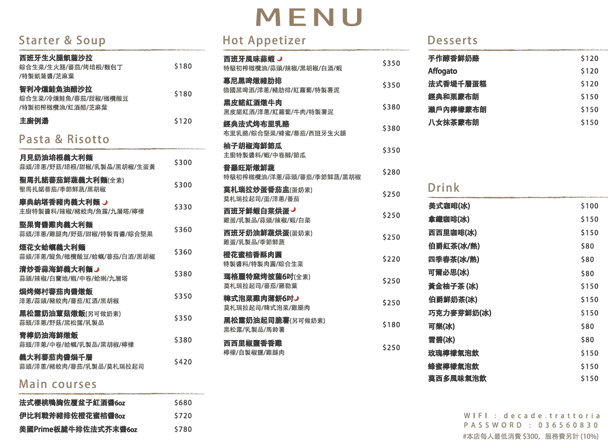 [新竹・竹北美食] 拾年一刻 TRATTORIA 義式餐坊｜竹北夜市周邊一隅愜意的義式小餐館