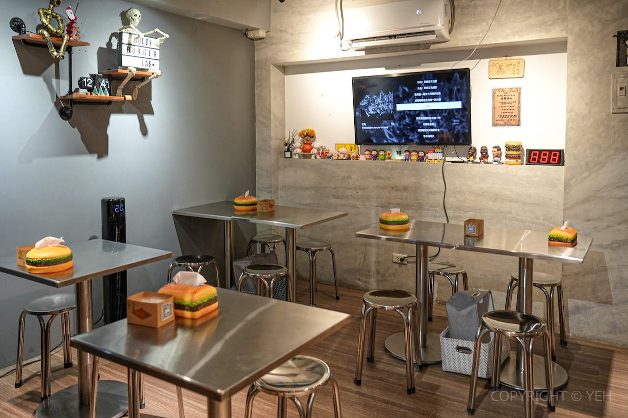 [新竹美食] Buddy Burger Lab. 美式漢堡｜藏在東門市場裡 肉香多汁的手拍漢堡排