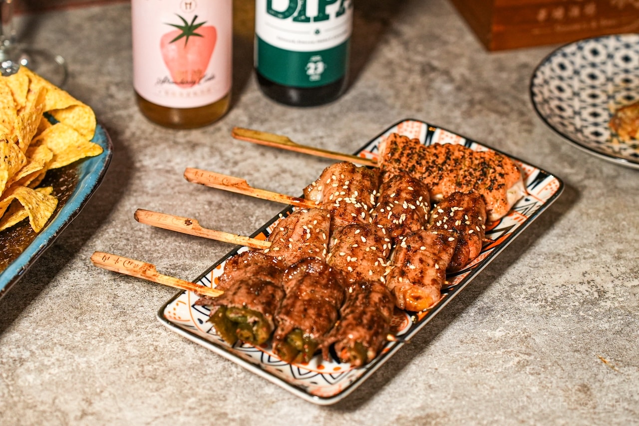 [ 新竹・竹北居酒屋] 廢材串燒酒場 竹北遠百店｜質感與風味兼具的輕奢系精緻居酒屋 嚴選少見精釀啤酒 值得慢慢品味